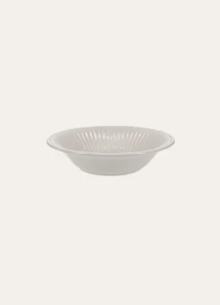 ASSIETTE CREUSE EN FAÏENCE IVOIRE