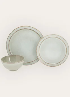 ASSIETTE À DESSERT EN GRÈS GARANCE GENÉVRIER
