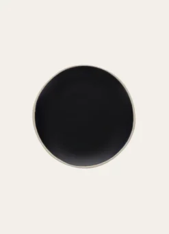ASSIETTE À DESSERT EN GRÈS Noir