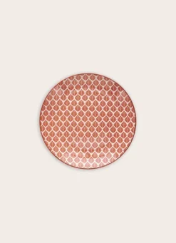 ASSIETTE À DESSERT EN PORCELAINE GALM BRIQUE