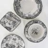 ASSIETTE À PAIN EN GRÈS ADELAÏDE GRIS