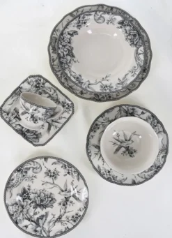 ASSIETTE À PAIN EN GRÈS ADELAÏDE GRIS