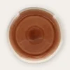 ASSIETTE PLATE EN GRÈS RÉACTIF MARRON