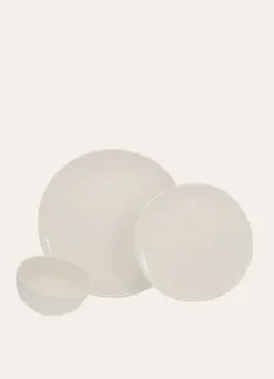 ASSIETTE PLATE ROMANTIQUE BLANC