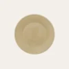 ASSIETTE PLATE UNIE EN FAÏENCE BEIGE