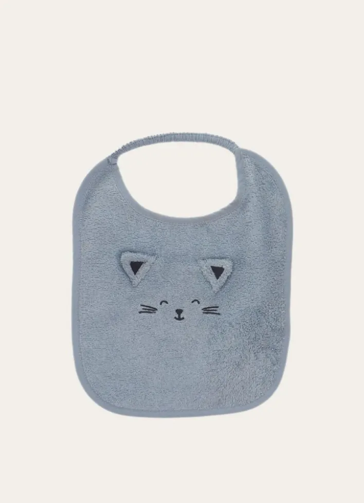 BAVOIR EN ÉPONGE TÊTE DE CHAT BLEU