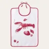 BAVOIR HOMARD EN COTON BORDEAUX