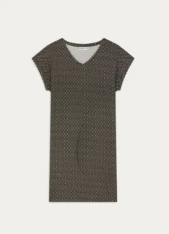 BIG TEE MANCHES COURTES EN COTON IMPRIMÉ NOIR