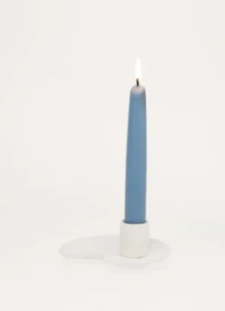 BOUGEOIR EN CÉRAMIQUE BLANC
