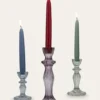 BOUGEOIR EN VERRE ESPRIT CHANDELIER PARME