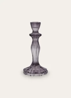 BOUGEOIR EN VERRE ESPRIT CHANDELIER PARME