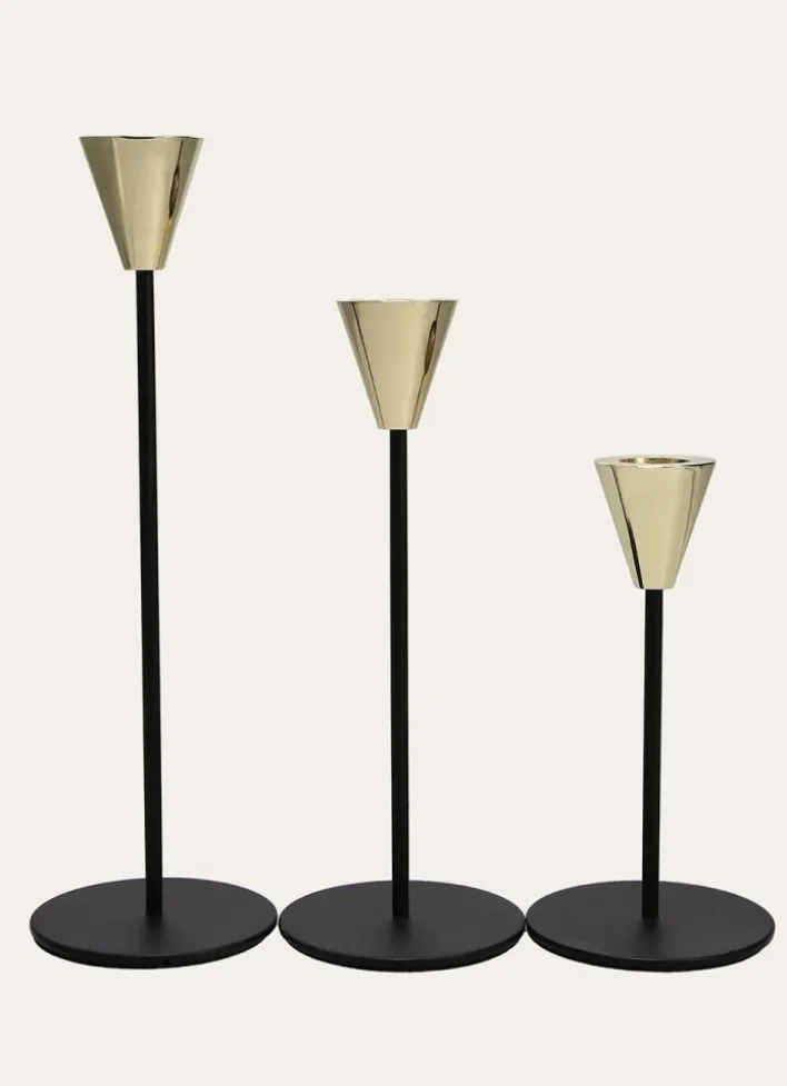 BOUGEOIR MÉTAL Noir