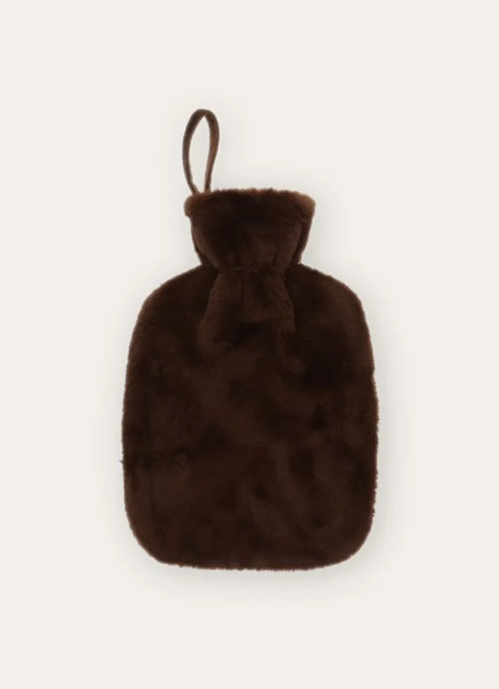 BOUILLOTE EFFET FOURRURE PITON MARRON