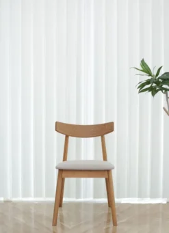 CHAISE EN BOIS OSLO BOIS/BEIGE