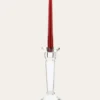CHANDELIER EN VERRE EFFET CRISTAL TRANSPARENT