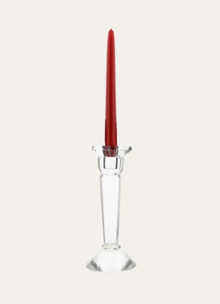 CHANDELIER EN VERRE EFFET CRISTAL TRANSPARENT