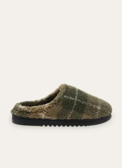 CHAUSSONS À CARREAUX THEOPHILE VERT KAKI