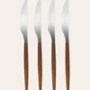 COFFRET DE 4 COUTEAUX ARGENTÉ & BOIS