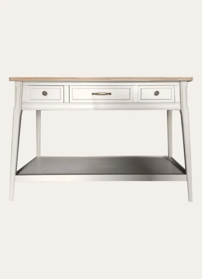 CONSOLE 3TIROIRS BLANC
