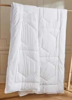 COUETTE CHAUDE EN PERCALE DE COTON - 350G BLANC