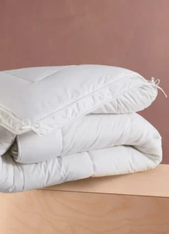 COUETTE 4 SAISONS EN PERCALE DE COTON 175/300 GR BLANC