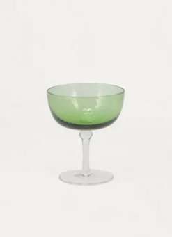 COUPE À CHAMPAGNE STRIÉ vert
