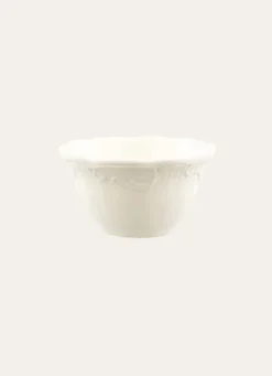 COUPELLE EN GRÈS ORNEMENTÉ CREME