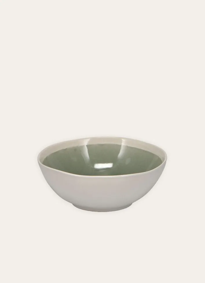COUPELLE EN GRÈS RÉACTIF VERT DE GRIS