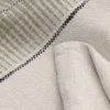 COUSSIN AVEC RAYURE TISSÉE KAKI