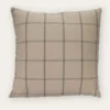 COUSSIN À CARREAUXBEIGE/KAKI