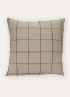COUSSIN À CARREAUXBEIGE/KAKI