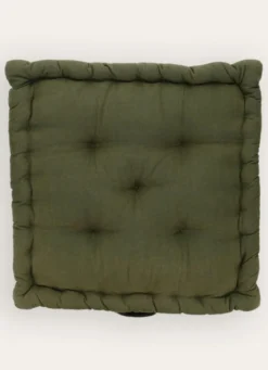COUSSIN DE SOL EN COTON GRAND FORMAT KAKI