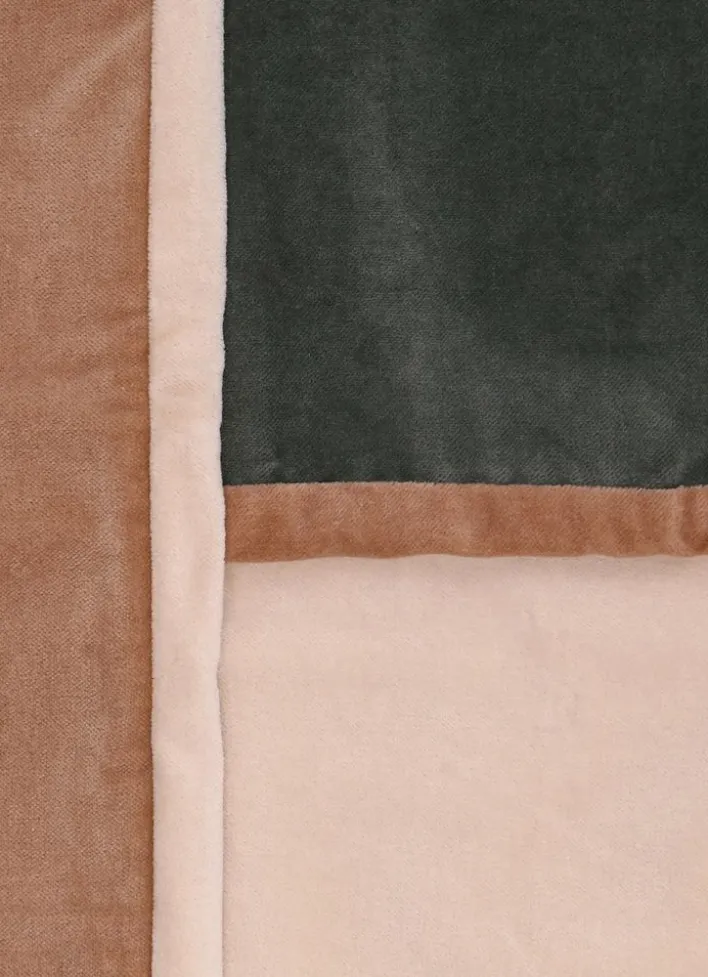 COUSSIN EN VELOURS RANG CARAMEL