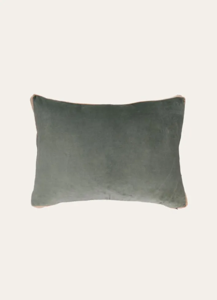 COUSSIN EN VELOURS RANG vert