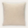 COUSSIN FAUX CUIR ET FOURRURE BLANC CASSE