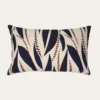 COUSSIN IMPRIMÉ FEUILLE CORALIE IVOIRE