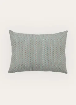 COUSSIN IMPRIMÉ MICRO MOTIFS POIS - RECTANGLE vert