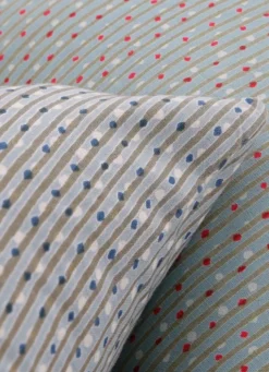 COUSSIN IMPRIMÉ MICRO MOTIFS POIS - RECTANGLE vert