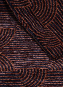 COUSSIN JACQUARD CHENILLE FONTAINE MARINE