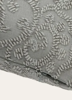 COUSSIN JACQUARD EN RELIEF MOTIF FEUILLAGE vert