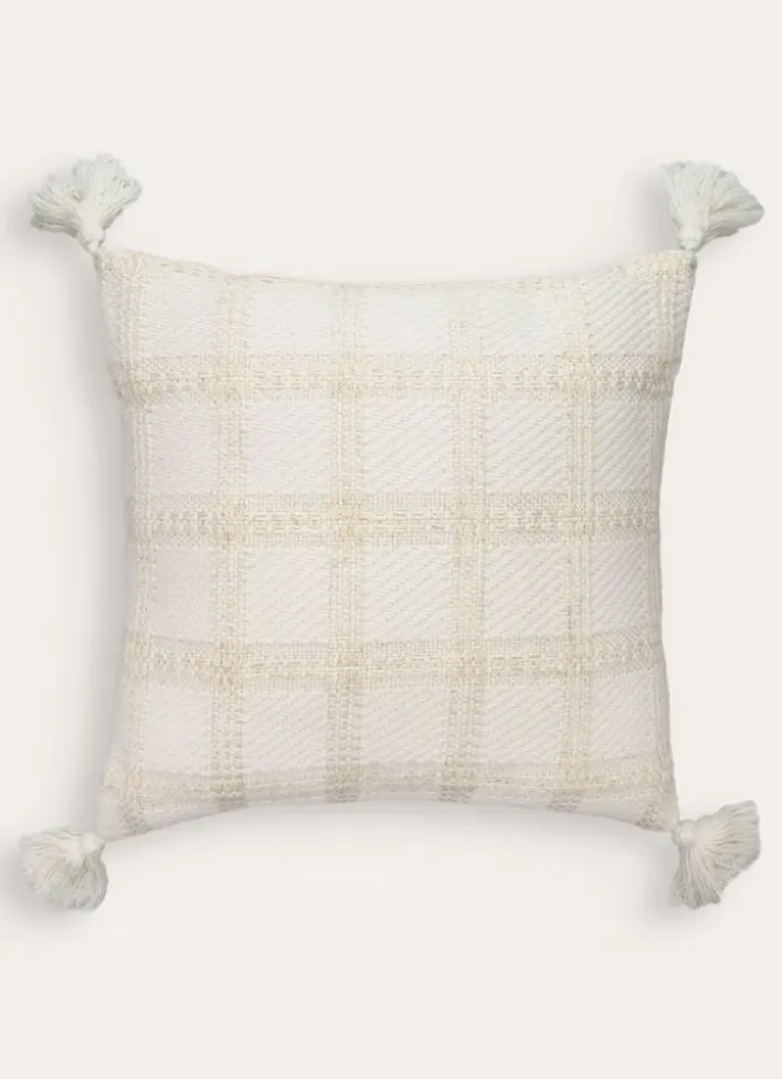 COUSSIN JACQUARD UNI BLANC