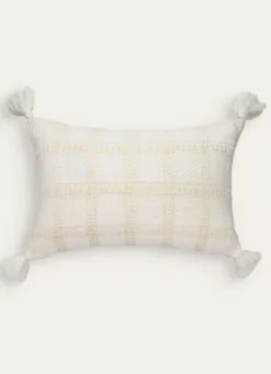 COUSSIN JACQUARD UNI BLANC