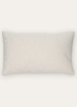 COUSSIN RECTANGULAIRE EN TISSU BOUCLETTE BLANC