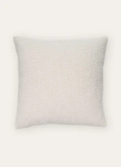 COUSSIN RECTANGULAIRE EN TISSU BOUCLETTE BLANC