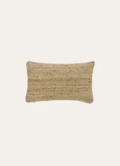 COUSSIN TRESSÉ EN JUTE ET COTON NATUREL