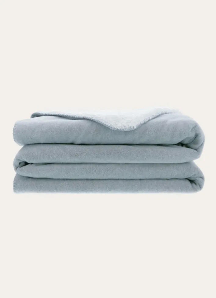 COUVERTURE DOUBLE FACE TRÈS CHAUDE - 540GR GRIS