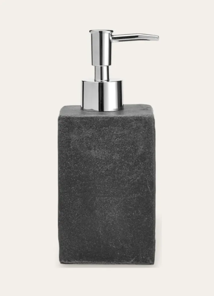 DISTRIBUTEUR DE SAVON GRIS EN ARDOISE GRIS