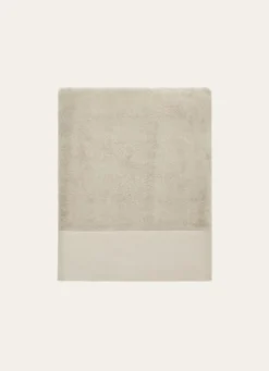 DRAP DE BAIN COTON MOELLEUX ZÉRO TORSION GREGE