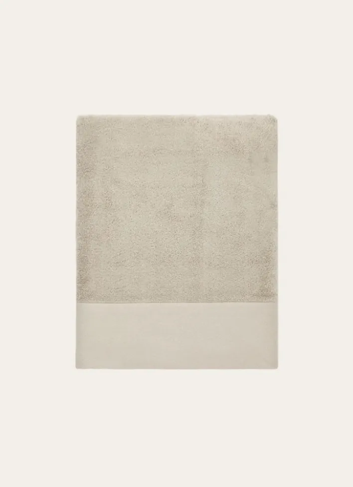 DRAP DE BAIN COTON MOELLEUX ZÉRO TORSION GREGE