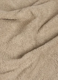 DRAP DE BAIN EN COTON UNI BASIL BEIGE FONCÉ